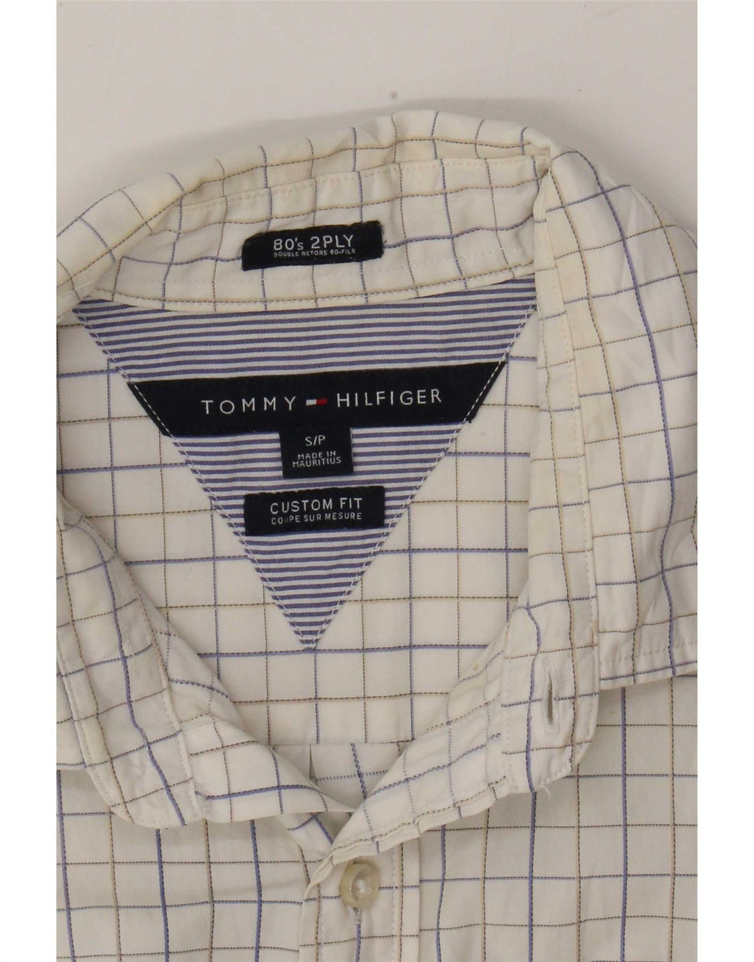 Tommy Hilfiger muška košulja prilagođenog kroja, mali bijeli karirani