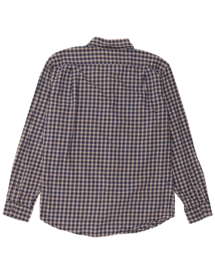 EDDIE BAUER Muška klasična flanelska košulja srednje sive karirane boje