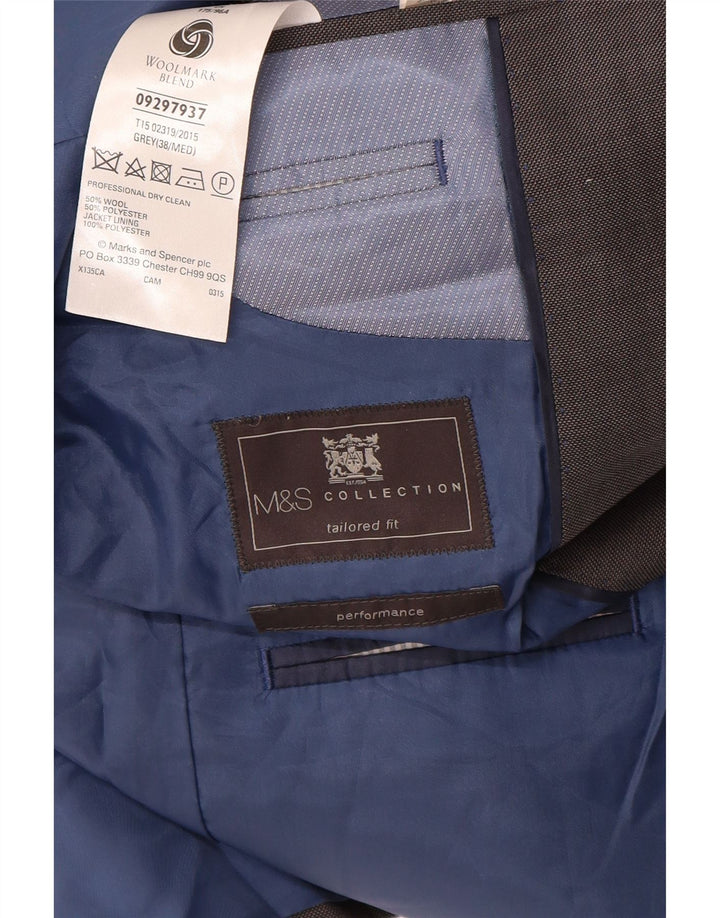 MARKS & SPENCER Muška jakna sako s 2 gumba UK 38 srednje siva krojena