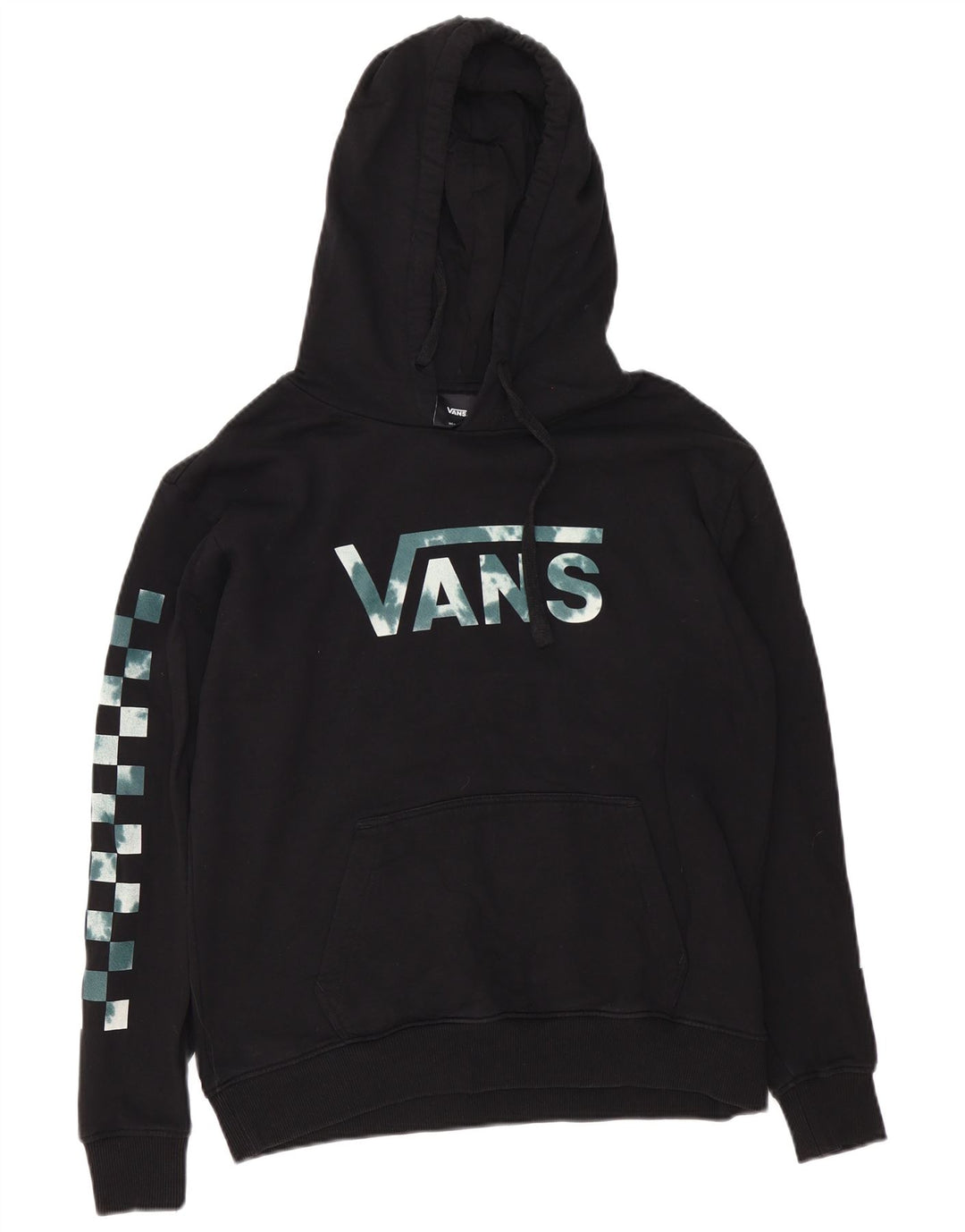 Vans muška majica s kapuljačom srednje veličine, crni pamuk