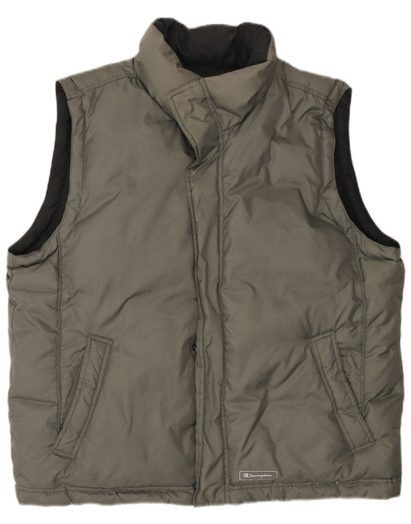 Champion Mens Reversible Padded Gilet UK 42 XL Grey