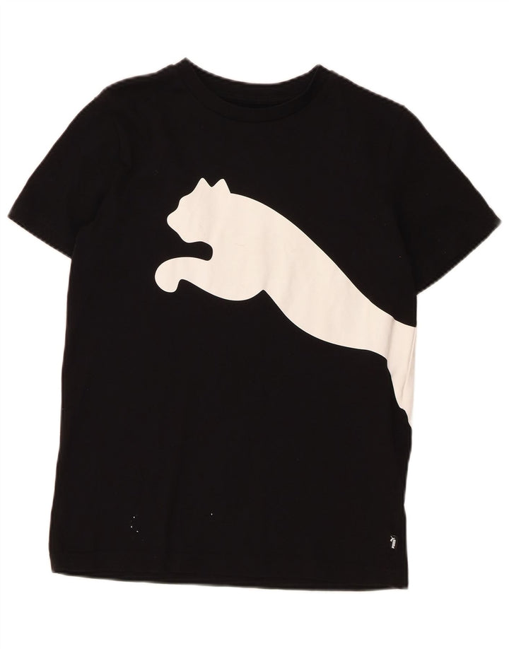 Puma Girls Graphic T-Shirt Top 13-14 Years Black