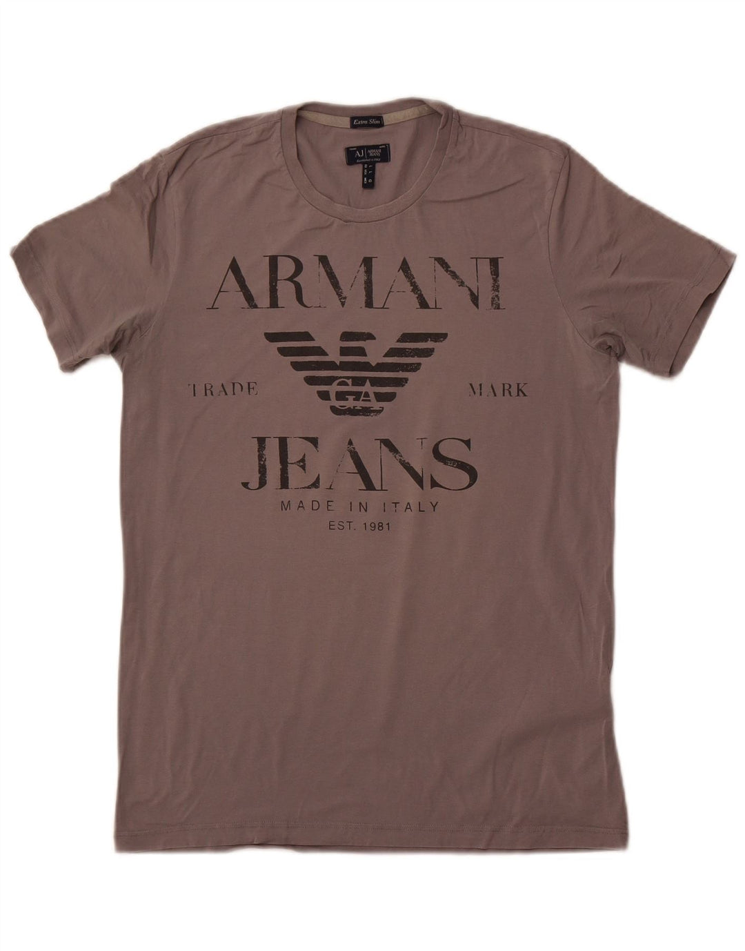 Armani Jeans muška ekstra tanka majica kratkih rukava velika siva pamučna majica