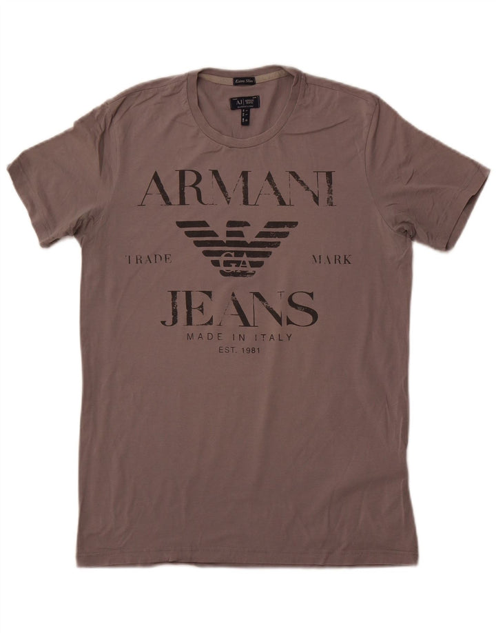Armani Jeans muška ekstra tanka majica kratkih rukava velika siva pamučna majica