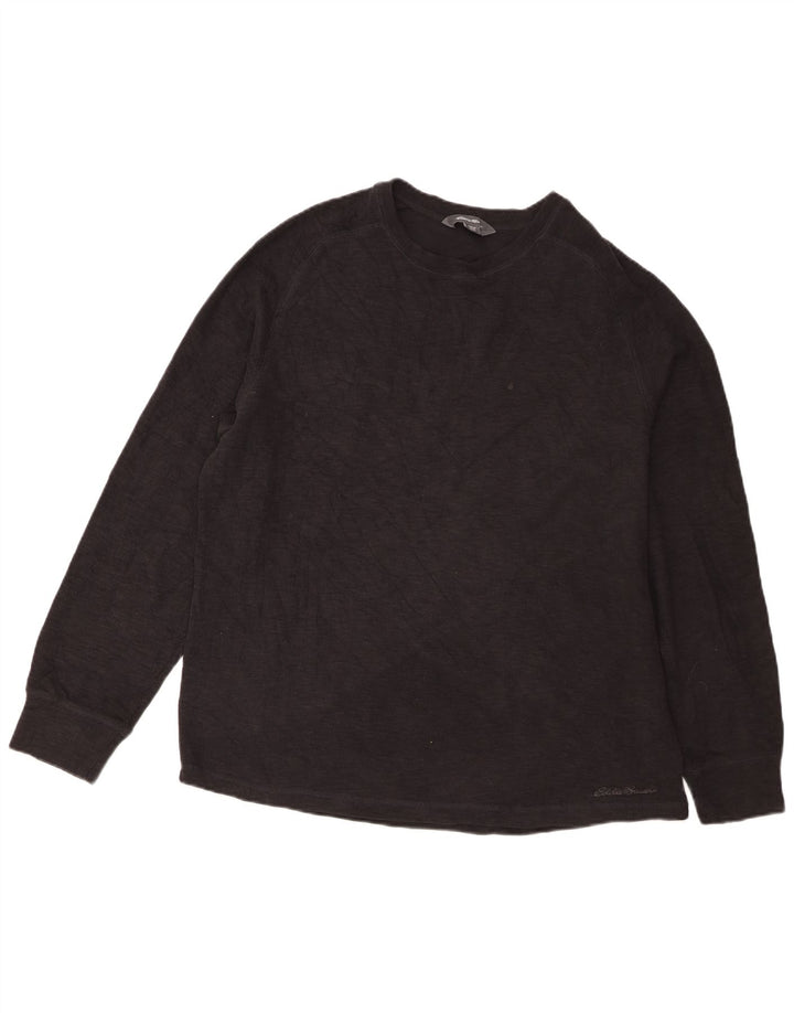 Eddie Bauer muška majica dugih rukava XL crni pamuk