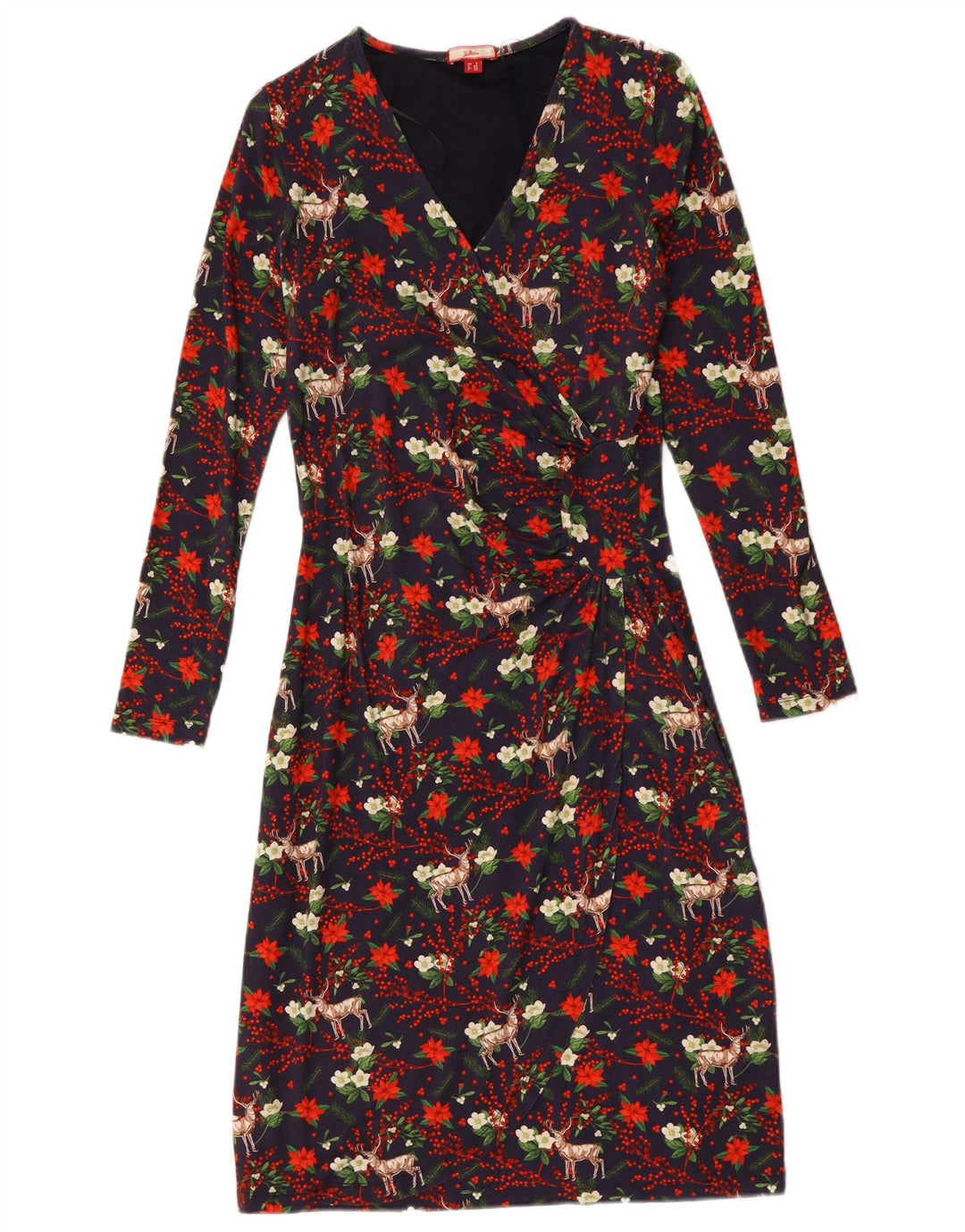 Joe Browns ženska plašt haljina UK 8 Mala tamnoplava cvjetna viskoza