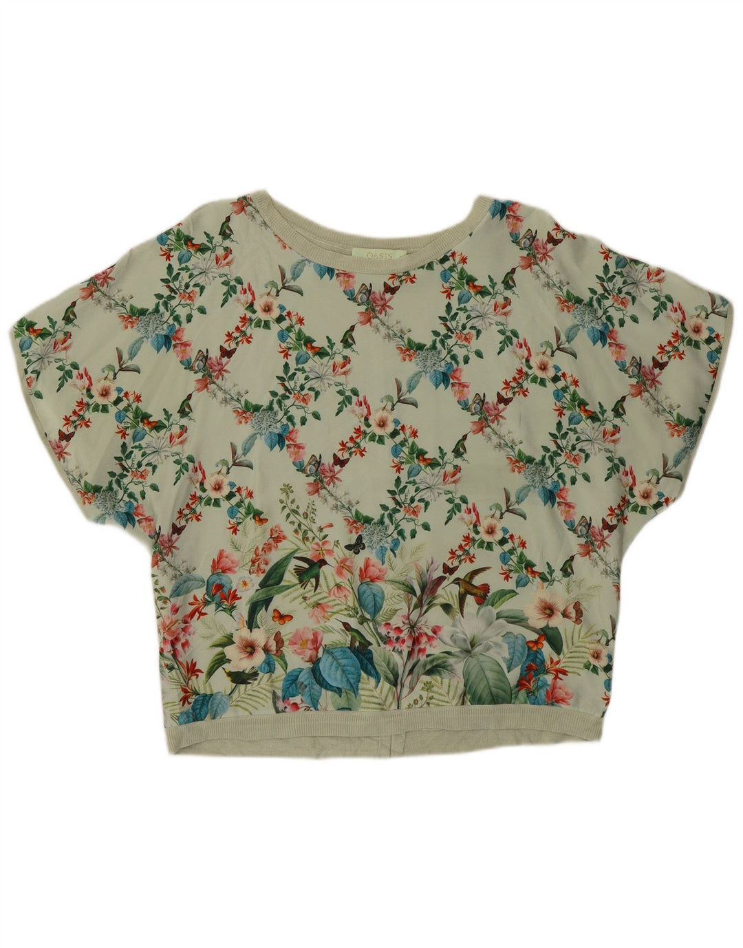 Oasis Top ženska bluza UK 10 Small Green Floral
