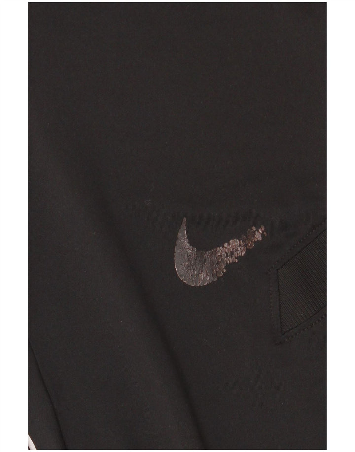 Nike muške Dri Fit hlače za trenirku male crne poliesterske