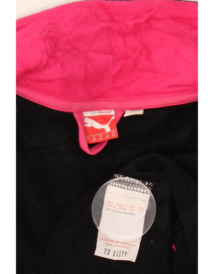 PUMA ženska gornja jakna trenirke UK 14 srednje crni poliester