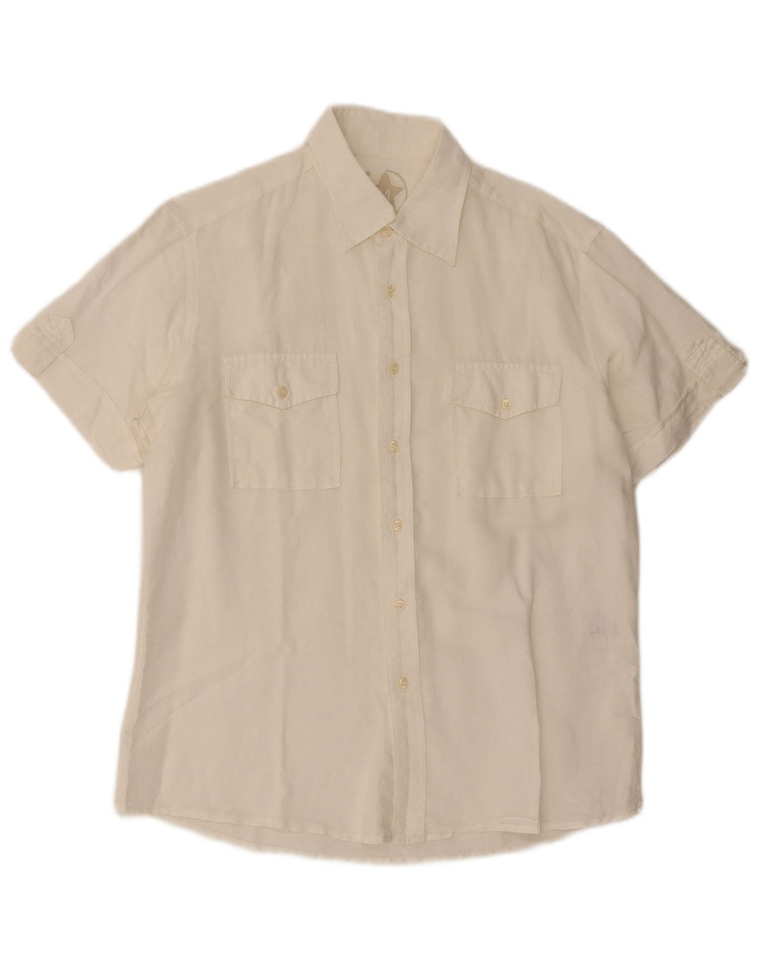 Mash muška košulja kratkih rukava Large Off White Lan