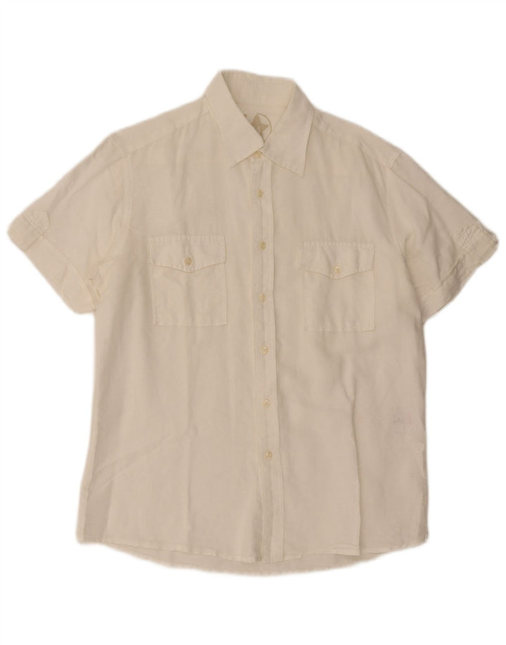 Mash muška košulja kratkih rukava Large Off White Lan