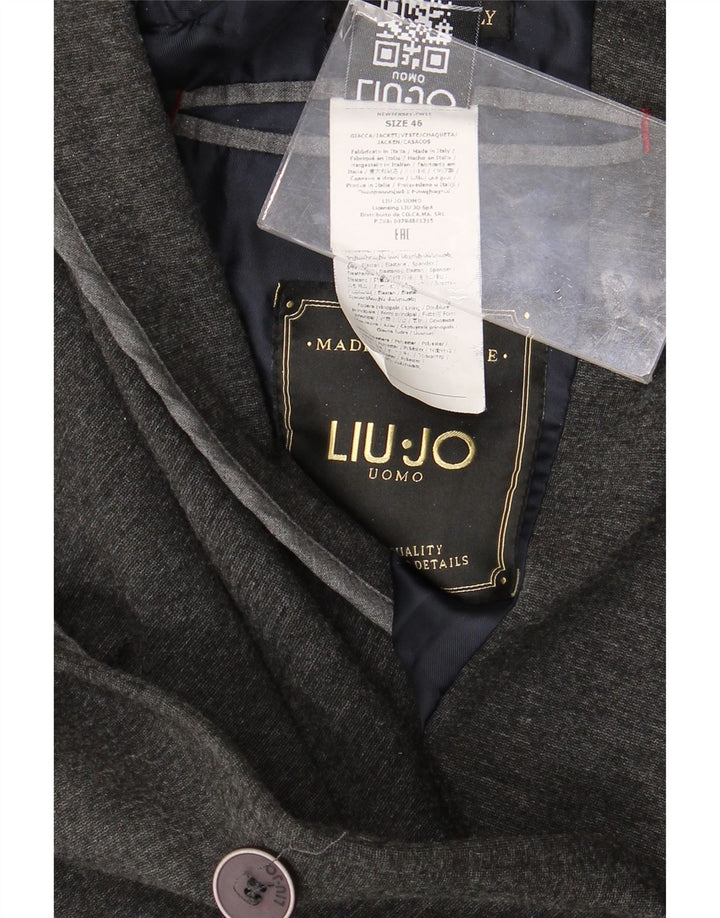 Liu Jo muška jakna sa 2 gumba IT 46 Mala siva viskoza