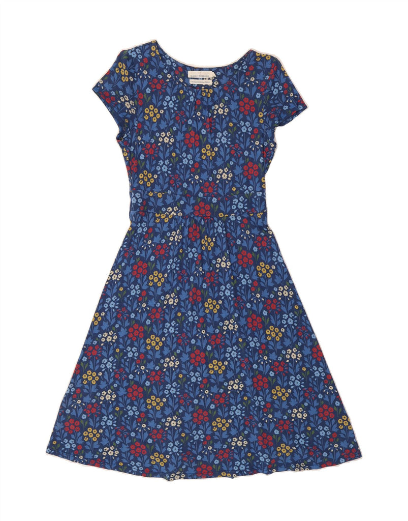 SEASALT CORNWALL Womens A-Line Dress UK 8 Small Blue Floral Viscose Vintage Seasalt Cornwall and Second-Hand Seasalt Cornwall from Messina Hembry 
