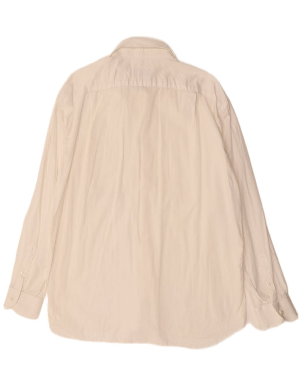 Roccobarocco Mens Shirt Size 18 1/2 46 2XL White