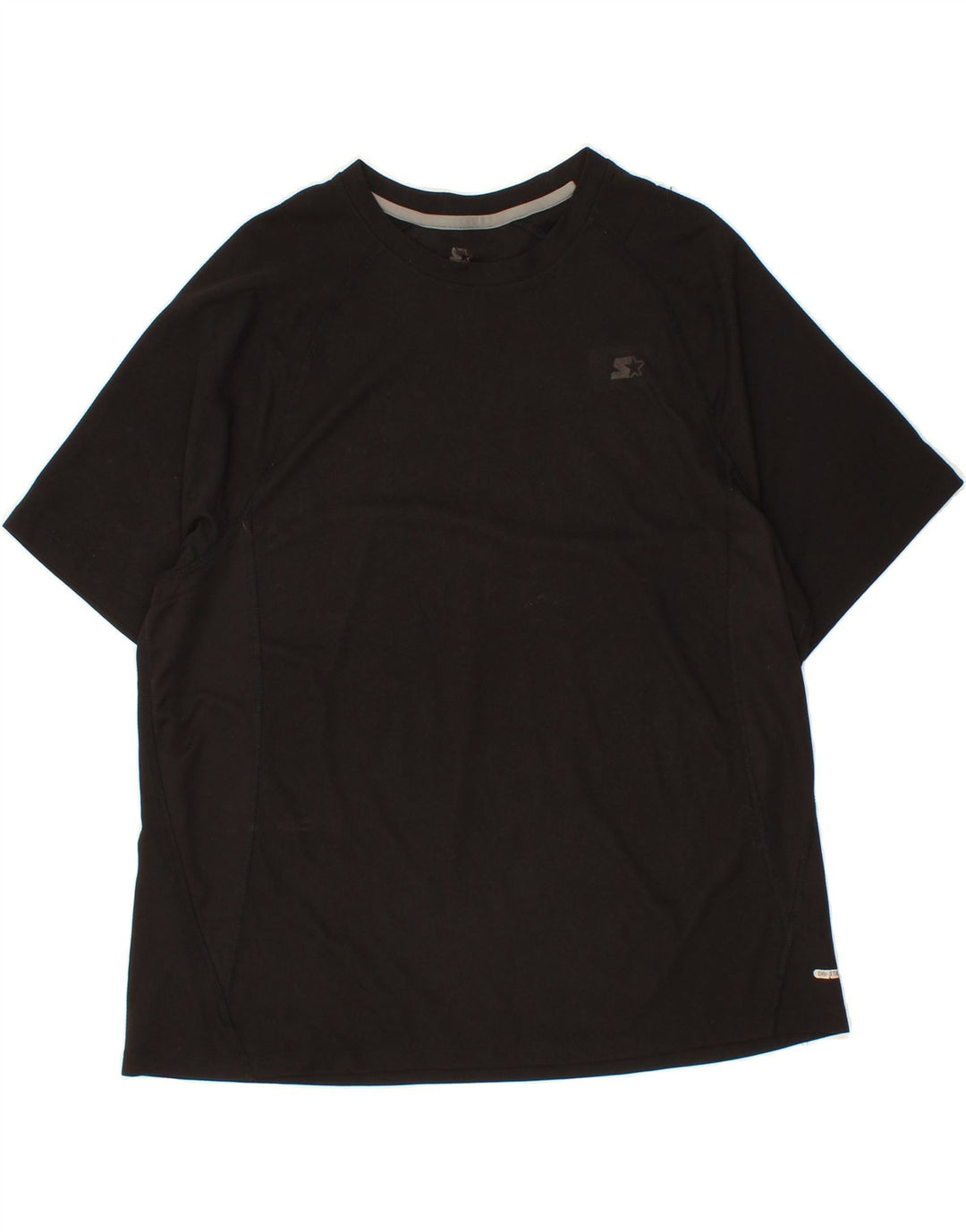 STARTER Mens T-Shirt Top XL Black Polyester Vintage Starter and Second-Hand Starter from Messina Hembry 