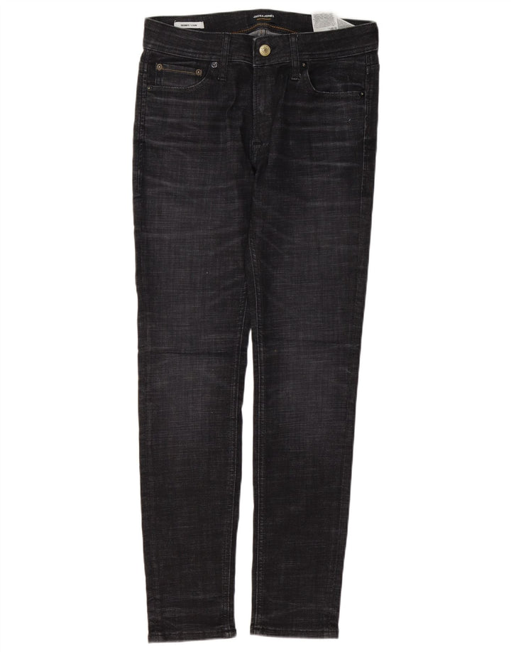 Jack & Jones muške uske traperice Liam W30 L30 sivi pamuk