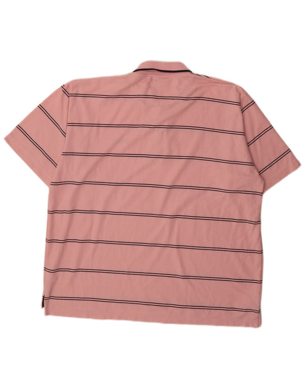 Umbro muška polo majica 2XL ružičasti poliester na pruge
