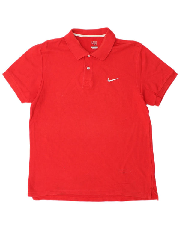 NIKE muška polo majica srednje crvene boje od pamuka