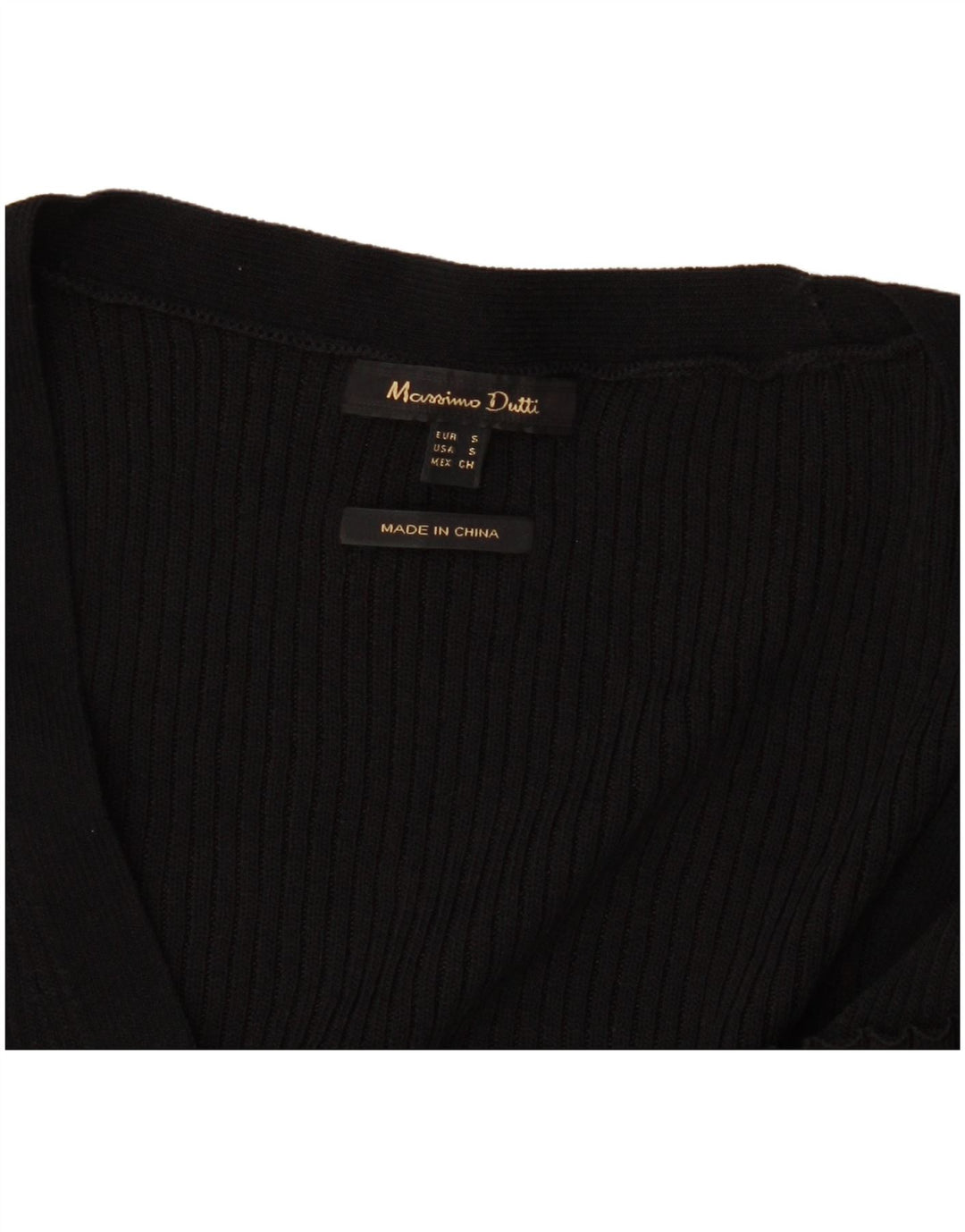 Massimo Dutti ženski kardigan pulover UK 8 Small Black