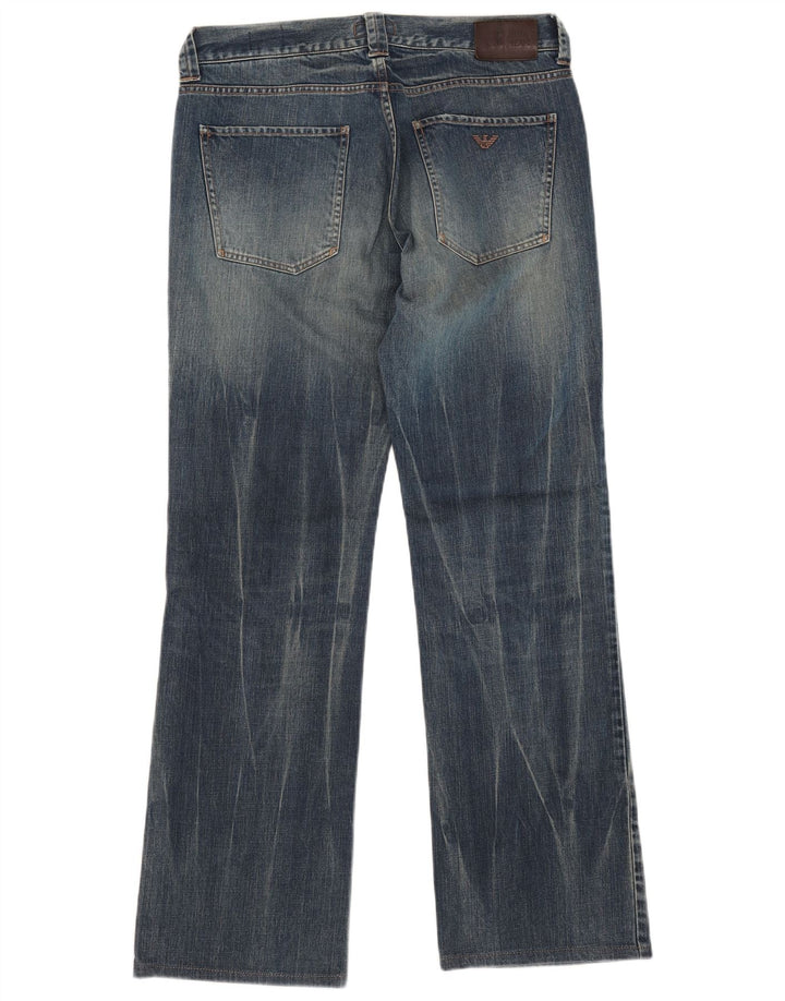 ARMANI Muške traperice Regular Fit Bootcut W33 L32 Plavi pamuk