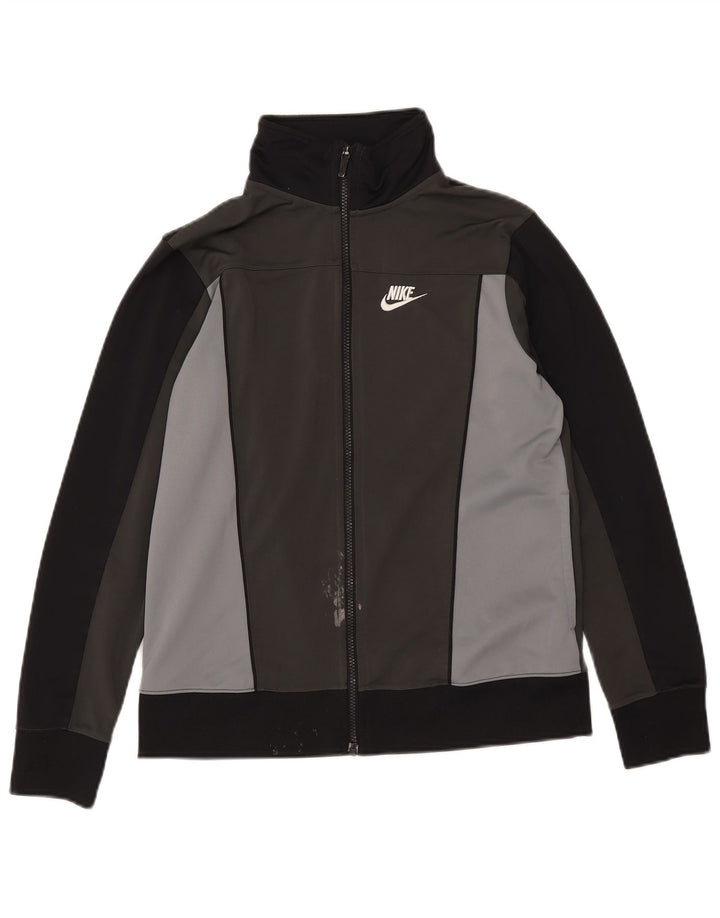 Nike Boys Trenirka Gornja jakna 13-14 godina XL Sivi poliester u boji