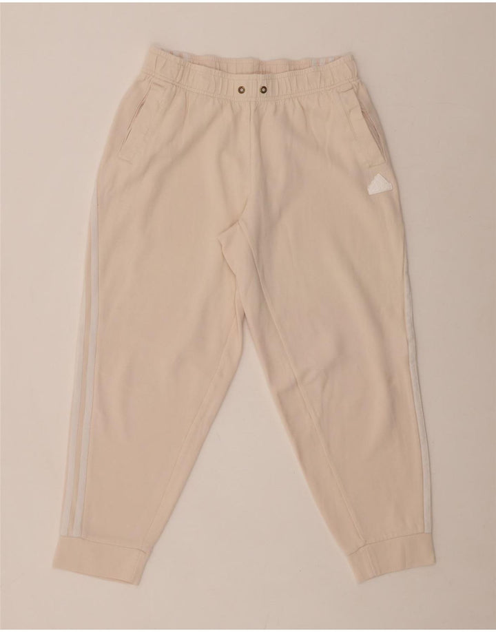 Adidas Ženska trenirka Hlače Joggers UK 14 Srednje ružičasti pamuk