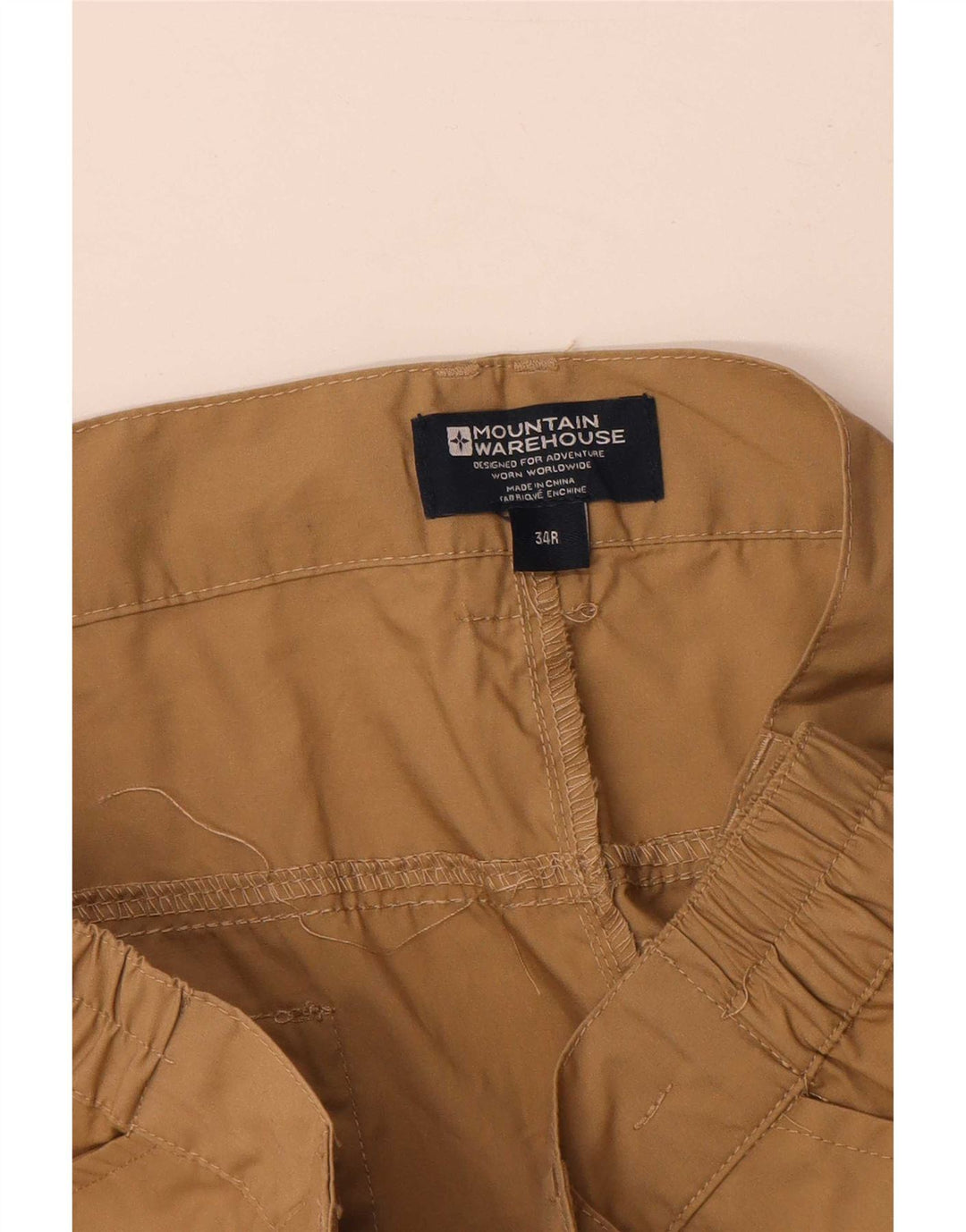 Mountain Warehouse muške ravne kargo hlače W34 L33 smeđi poliester