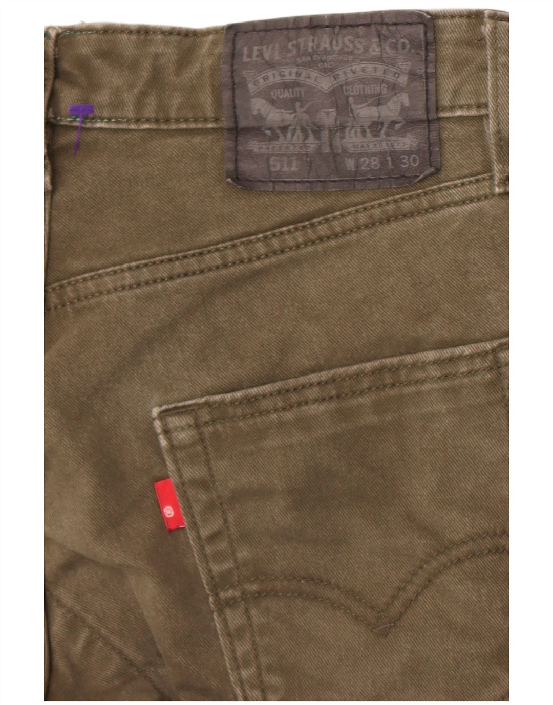 Levi's muške 511 uske traperice W28 L26 Zeleni pamuk