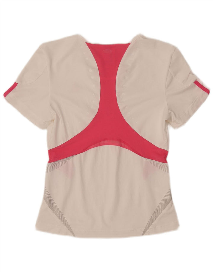 Adidas ženska majica kratkih rukava Clima 365 UK 12 Medium White Colourblock