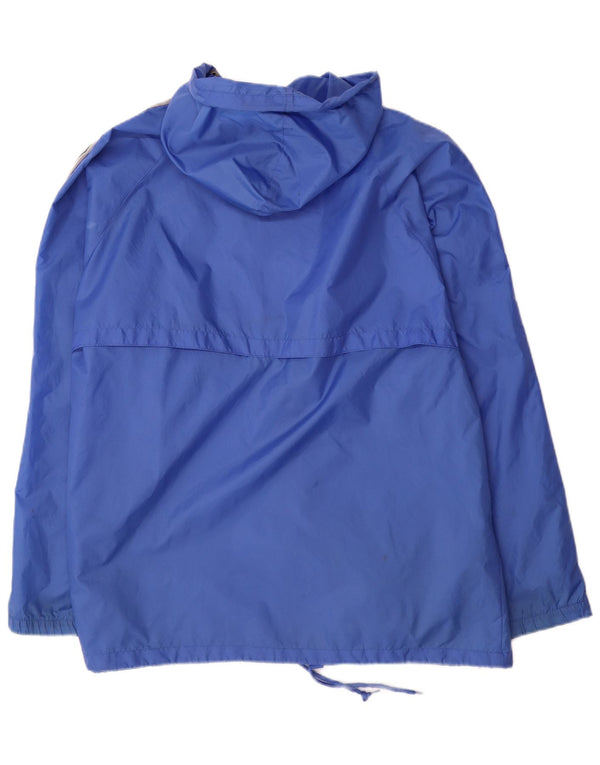 Champion muška kišna jakna s kapuljačom s grafičkim motivima UK 40 Large Blue Colourblock najlon