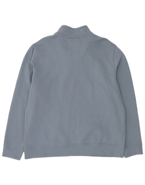Crew Clothing Muška majica s izrezom s patentnim zatvaračem 3XL plavi pamuk