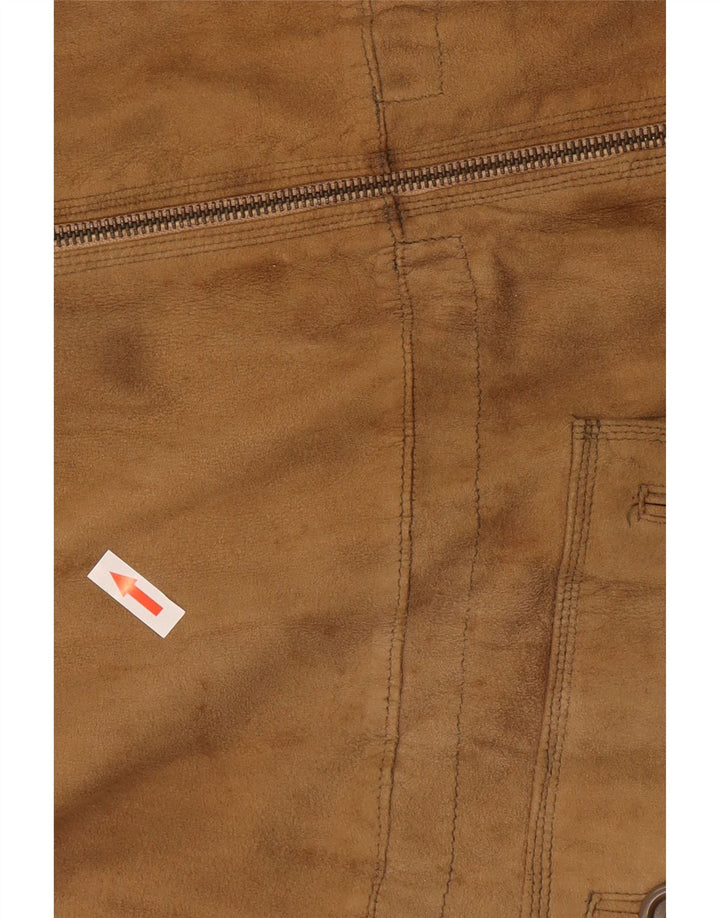 Vintage ženski kaput od antilopa UK 8 Small Beige