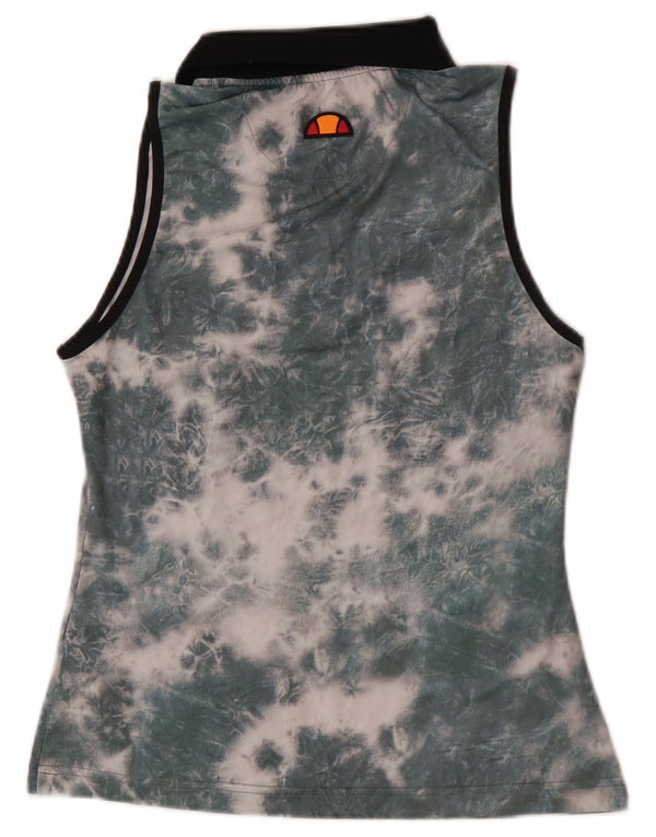 Ellesse ženska polo majica s izrezom bez rukava UK 8 Small Green Tie Dye