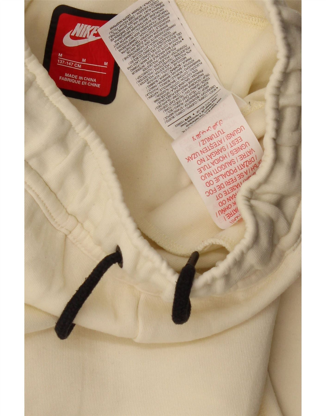 NIKE Trenirka Hlače za dječake Joggers 10-11 Years Medium Off White