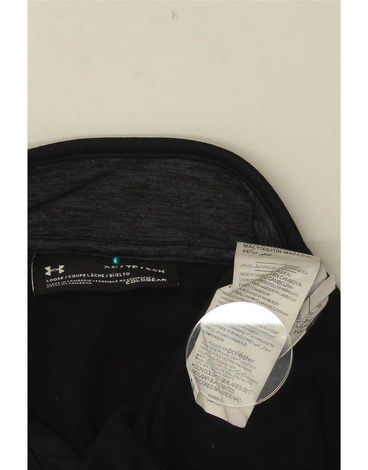 Under Armour muška majica s izrezom s patentnim zatvaračem Cold Gear XS crni poliester