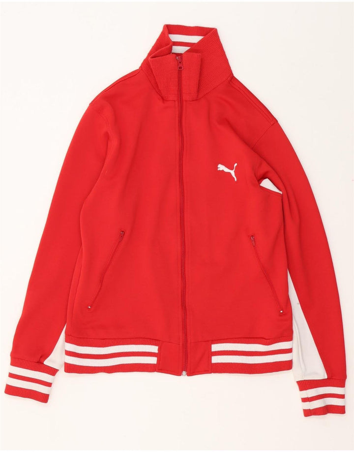 Puma ženska gornja jakna za trenirku UK 14 Medium Red Colourblock poliester