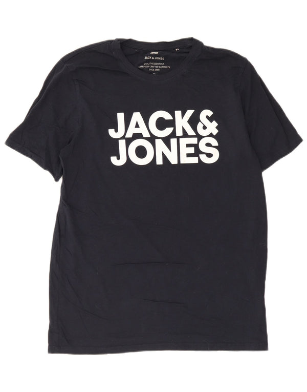 Jack & Jones muška grafička majica kratkih rukava XL tamnoplavi pamuk