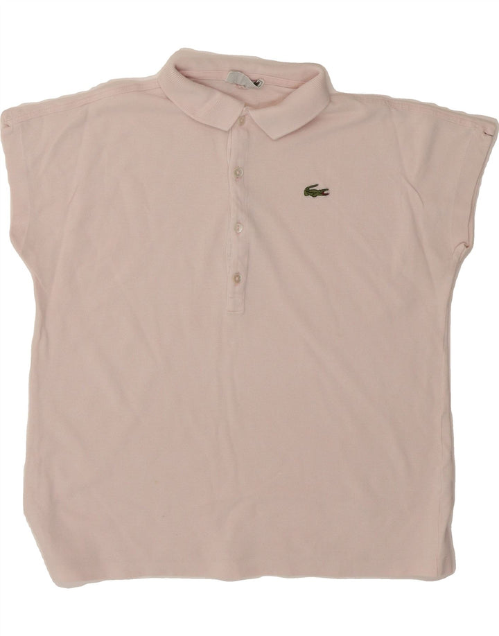 LACOSTE Womens Polo Shirt Size 42 Large Pink Cotton Vintage Lacoste and Second-Hand Lacoste from Messina Hembry 