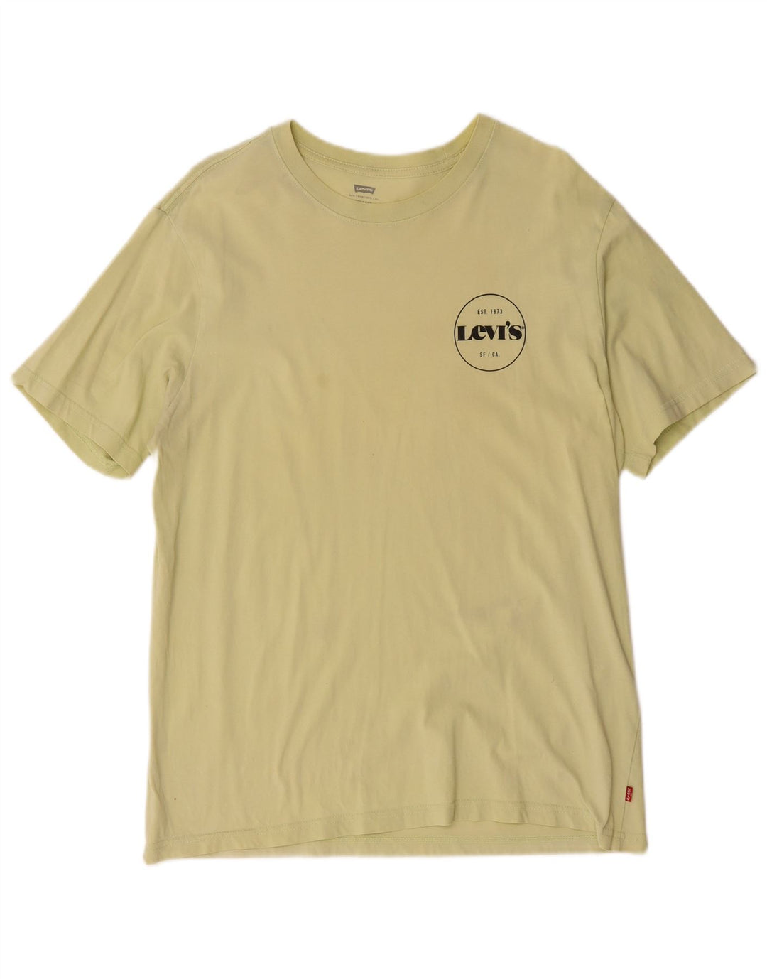 Levi's muška opuštena majica kratkih rukava Srednje žuti pamuk