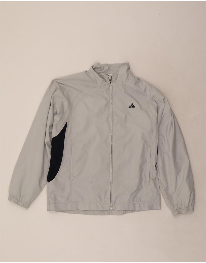 Adidas muška trenirka gornja jakna UK 40/42 poliester srednje sive boje