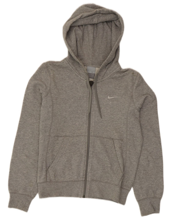 Nike ženski preveliki pulover s kapuljačom s patentnim zatvaračem UK 6/8 XS sivi
