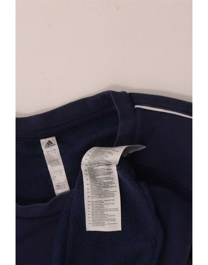 Adidas muška majica s kratkim rukavima srednje tamnoplavi pamuk