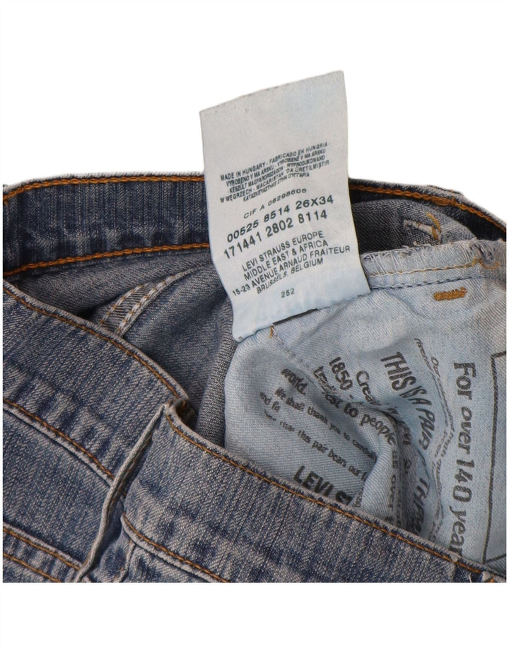 Levi's ženske lepršave traperice W26 L34 plavi pamuk