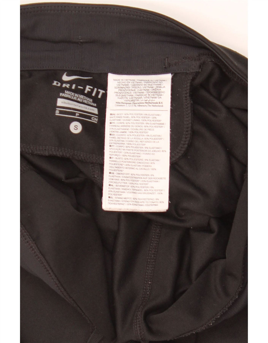 Nike Ženske Dri Fit Leggings UK 10 Male crne poliesterske