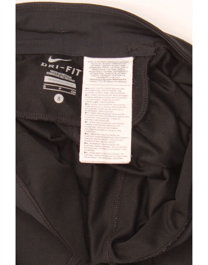 Nike Ženske Dri Fit Leggings UK 10 Male crne poliesterske
