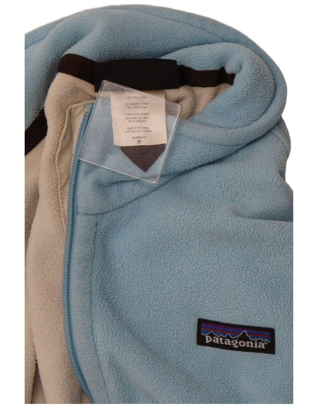 PATAGONIA Womens Fleece Jacket UK 14 Medium Blue Polyester