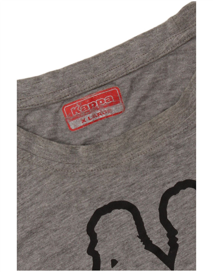 Kappa muški grafički prsluk XL sivi