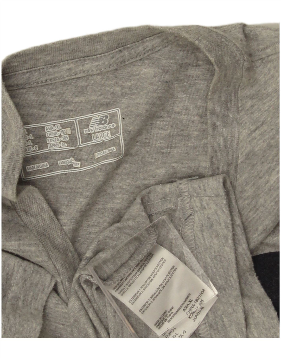 NEW BALANCE Muška majica kratkih rukava s grafičkim motivima Veliki sivi flekasti pamuk