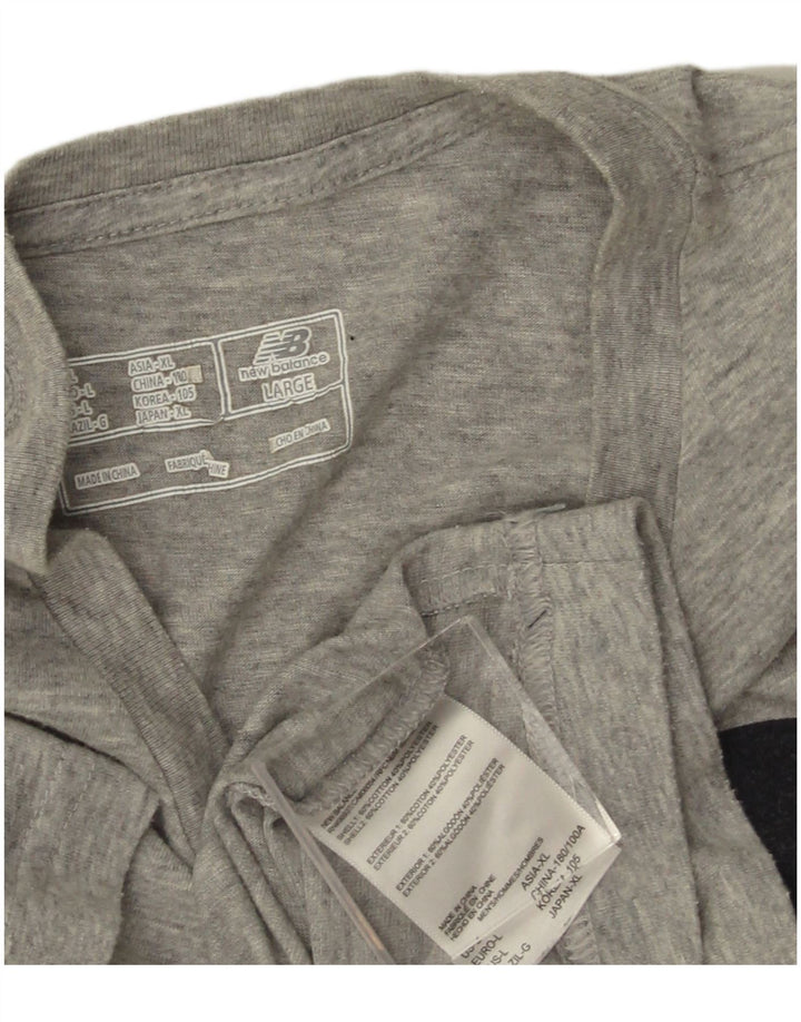 NEW BALANCE Muška majica kratkih rukava s grafičkim motivima Veliki sivi flekasti pamuk