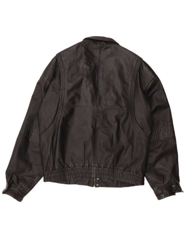 C & A muška kožna jakna EU 54 2XL crna koža